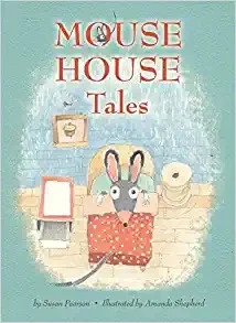 Mouse Tales book cover with a mouse tucked into its bed.