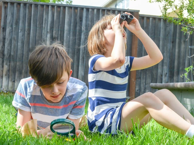 kids plying outside