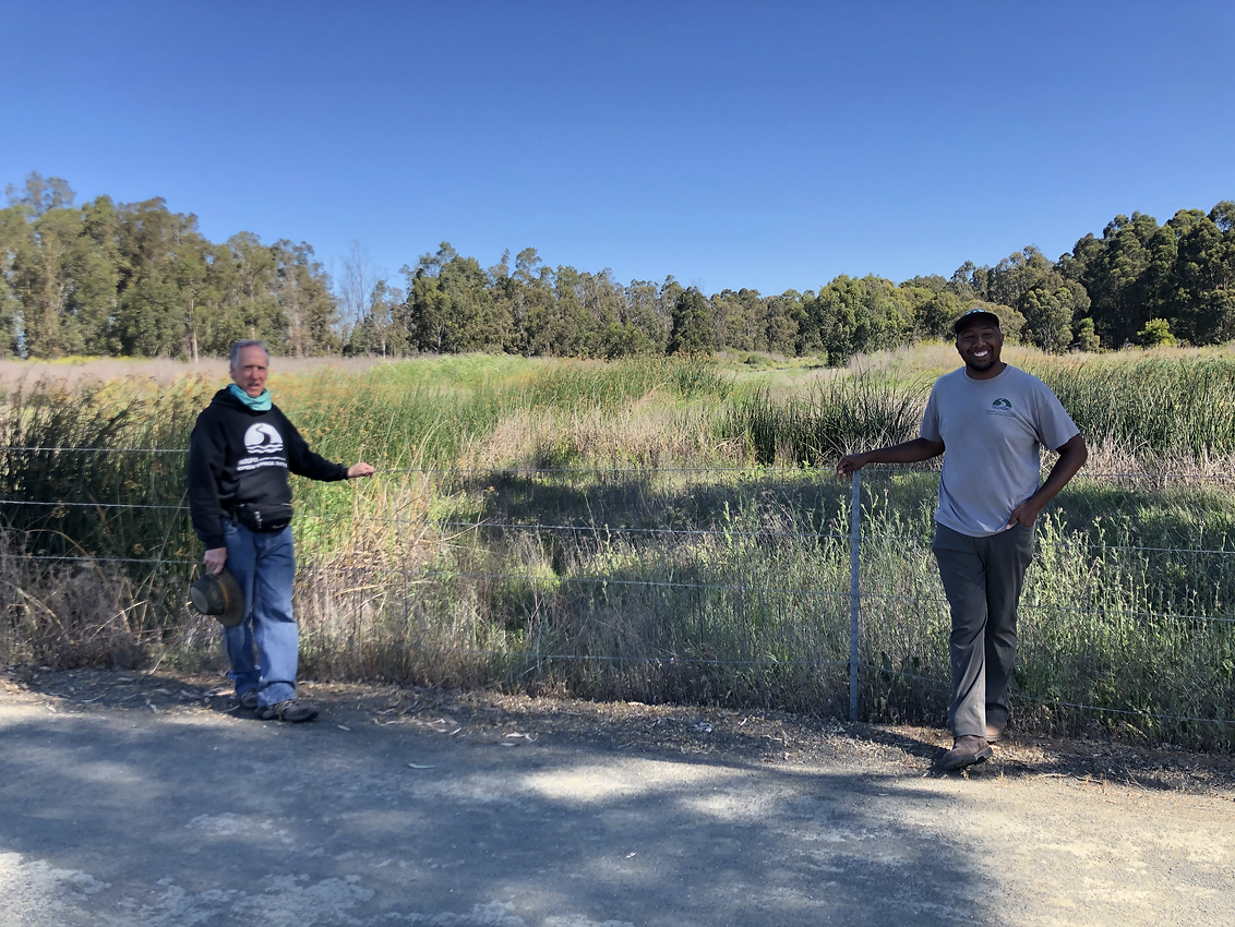 two men in nature