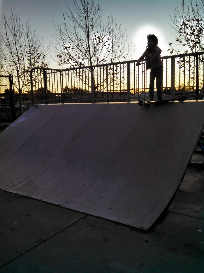 kid skateboarding