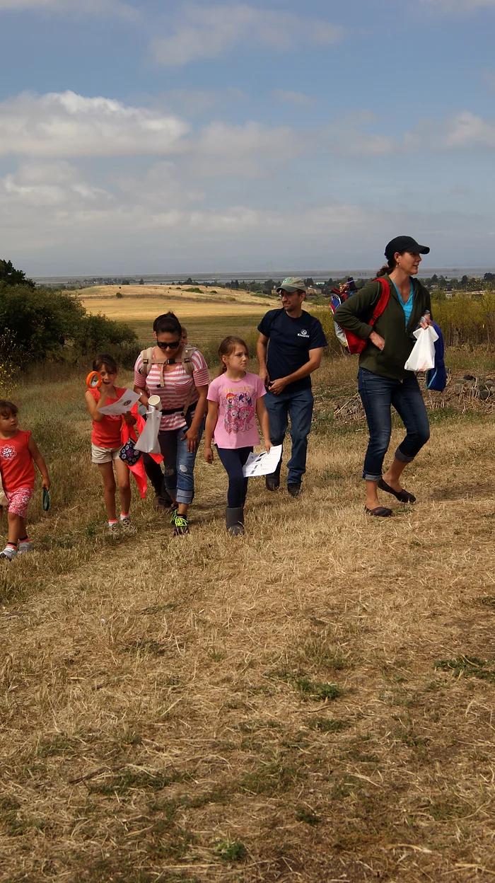 family hiking