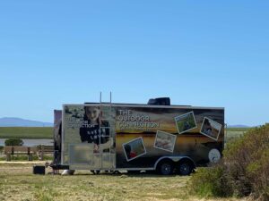 The outdoor connection trailer at the wetlands