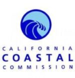 California Coastal Commission logo, a wave in a circle