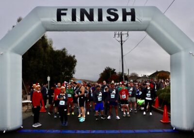 Finish line at the 2023 Reindeer Run