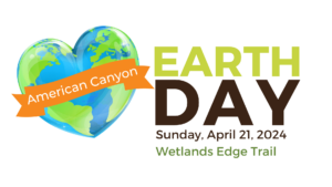 Earth Day American Canyon Logo, Heart shaped earth