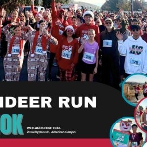 event image for reindeer run, runners and mascots