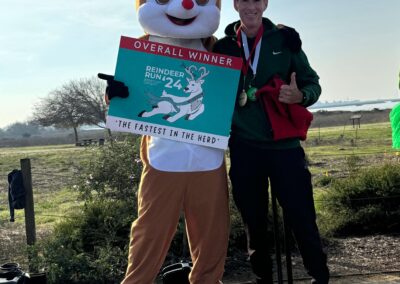 Race winner with Reindeer